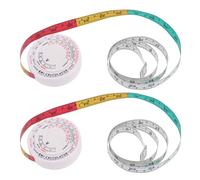 NIYANGLE 2 pièces Ruban Bmi Corporel Ruban de Mesure Santé pour Tour de Portable Design Cœur Double Échelle