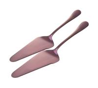NIYANGLE 2 pièces Spatule à Gâteau Inox avec Bord Dentelé Pelle Triangulaire Polyvalente pour Découpe et Service de Pizza et Pâtisserie Facile à Nettoyer et Entretenir Ustensile Pâtisserie