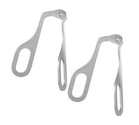 NIYANGLE 2 Pièces Support de plaquette nasale Pont de Lunettes Télevés à Nez Accessoires tréteaux protège-Lunettes pièces de Lunettes Plaquettes de Nez Acier Inoxydable