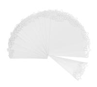NIYANGLE 20 Cônes de Confettis en Papier Ajouré Motif Croix, Porte-confettis Mariage de Pétales, 20 Pièces pour Décoration Fêtes et Cérémonies Chrétiennes
