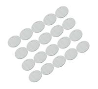 NIYANGLE 20 pièces Accessoires Boucles Oreilles DIY Naturel Rond Perforé Coquille pour Bijoux Faits Main Décoration Maison Fête