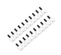 NIYANGLE 20 Pièces Bouteilles à Vernis à Ongles Transparentes Lot de Flacons Brosse pour Stockage et Diy Ongles