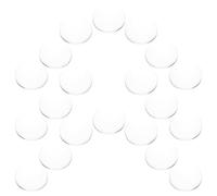 NIYANGLE 20 Pièces Cabochons en Verre à Dôme Rond Transparent 1,5cm pour Nail Art Présentation Vernis à Ongles Outil Pratique à Domicile Usage Personnel