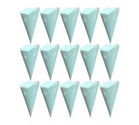 NIYANGLE 20 Pièces Cornets Porte-confettis en Papier Bleu, Forme de Cône Pétales Creux, pour Décorations de Fête et Mariage, Style Vintage