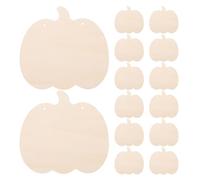 NIYANGLE 20 pièces Lot de Découpes Bois Citrouille à Suspendre Formes Vierges pour Décoration Automne Halloween Thanksgiving et Projets DIY Peinture