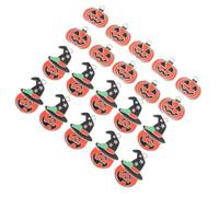NIYANGLE 20 Pièces Pendentif Halloween Citrouille en Alliage pour Collier de Chien, Breloque Facile à Utiliser et Résistante la Rouille, pour Porte-clés et Bracelets