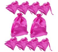 NIYANGLE 20 Pièces Wig Storage Bags Satin Drawstring Travel Organizer Hair Extension Holder Multipurpose Pouches For Wigs And Bundles