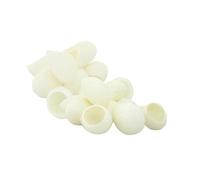 NIYANGLE 200 pièces Boules de Soie Naturelle Exfoliantes pour Nettoyage Visage Cocons Soie Biologiques Blanchissant et Points Noirs Lavables et Faciles à Utiliser