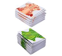 NIYANGLE 200 Pièces Capsules Adhésives pour Ongles Outil de Nail Art pour Sculpter French Amande Cercueil Forme Danseuse Guide de Pose pour Gel UV et Résine Vert Orange