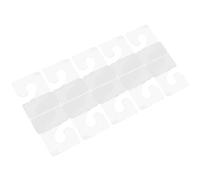 NIYANGLE 200 pièces Crochets PVC Transparente Auto-adhésifs J Forme de Crochet Suspendu pour Maison Gain de Place Installation Facile Usage Multi-scènes