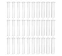 NIYANGLE 200 Pièces Lot de Tubes à Essai en Plastique à Fond Rond 10ml avec Graduation, Étanches et Visibilité Améliorée, pour Centrifugeuse en Laboratoire