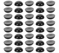 NIYANGLE 200 pièces Yeux Poupée Plastique Noir Demi-Ronds pour DIY Peluches Amigurumi et Artisanat Créatif