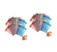 NIYANGLE 200pièces Sachets Organza Avec Cordon De Serrage Pochettes Transparentes Multicolores Pour Et Bijoux Design Et Lune