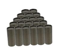 NIYANGLE 20pièces Boîte Emballage pour Bouteille Huile Essentielle Boîte à Thé Cylindrique Coffret Cadeau Lot de Noir Et Doré