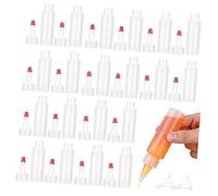 NIYANGLE 20pièces Bouteilles Plastique Squeeze Lot Échelles Graduées Et Entonnoirs Pour Sauces Huile Olive Ketchup Flacons Souples Idéaux Pour Cuisine Et Pâtisserie