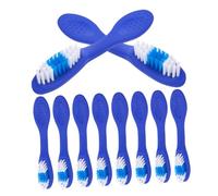 NIYANGLE 20pièces Brosse à Dents Anti-suicide Brosse à Dents De Sécurité Pour Prisons Et Hôpitaux Outil De Nettoyage Compact Et Doux Bleu