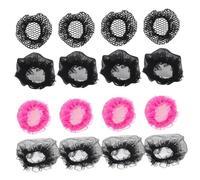 NIYANGLE 20pièces Filet à Chignon Dentelle Cache-chignon Et Résistant Pour Cheveux Maintient Fermement