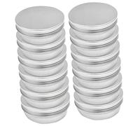 NIYANGLE 24 Pièces Boîte de Rangement Aluminium pour Bijoux et Cosmétiques Conteneurs Pratiques et Élégants Protection la Lumière Accessoires de Voyage Compacts et