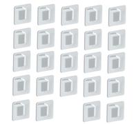NIYANGLE 24 pièces Support Cloison sans Perçage Porte-charge Renforcé Transparent Fixation Adhésive pour Étagères et Partitions Haute Résistance pour Placards et Meubles