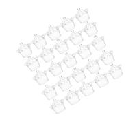NIYANGLE 24pièces Boîtes à Bonbons Couronne Transparentes Plastique Petits Contenants Clairs pour Fête Mariage Anniversaire Emballages Rigides Sécurisés pour Dragées et Friandises