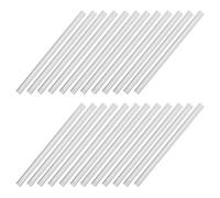 NIYANGLE 25 Pièces Barre D'éclairage en Acrylique Transparent Rond à Double Filetage Interne, Haute Transparence Pertes Lumineuses pour Affichages Cosmétiques et Éclairage DIY