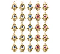 NIYANGLE 25 Pièces Breloques Œil du Diable Tournant en Alliage de Zinc Compact pour Fabrication Bijoux Diy, Pendentifs Décoratifs Faciles à Ranger pour Boucles D'oreilles et Couleur