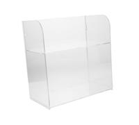 NIYANGLE 2couche Étagère De Rangement Pour Vernis à Ongles Organiseur De Maquillage De Bureau à Niveaux Boîte De Rangement Transparente Pour Ongles Et Fards à Paupières