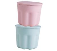 NIYANGLE 2ensembles Boule De Nettoyage Pour Pinceaux De Maquillage Silicone Kit De Lavage Pratique Pour Outils Cosmétiques