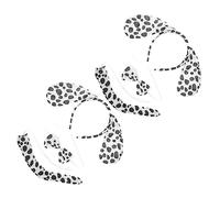 NIYANGLE 2Ensembles Costume de Cosplay de Chien pour Halloween avec Têtes et Accessoires de Queue de Dalmatien pour Fêtes et Mascarades