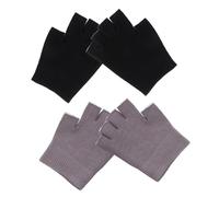 NIYANGLE 2paires Gants De Spa Hydratants Gel Pour Mains Sèches De Mitaines Beautés à Doigts Ouverts Soin Réparateur Pour Femmes Et Filles Pour Maison Sommeil