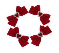 NIYANGLE 2paires Grandes Pinces à Cheveux à Nœud Pinces à Cheveux Décoratives Jolies Pour Petites Filles