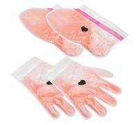 NIYANGLE 2Paires Of Paraffin Wax Therapy Hand And Foot Covers Hydrating Beauty Wax Treatment For Soft Hands And Feet Reusable Moisturizing Wax Film