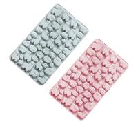 NIYANGLE 2pcs Moules à Chocolat Bonbons en Silicone Forme Alpaga, Faciles à Démouler, Designs Multiples, pour Usage Domestique et Pâtisseries