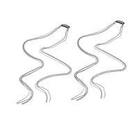 NIYANGLE 2pièces Barrette à Chaîne pour Queue de Cheval Pinces à Cheveux Punk pour Femmes et Filles Lot de Barrettes de Cheveux