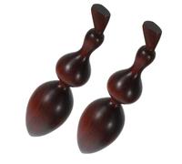 NIYANGLE 2pièces Bâton De Massage Bois Avec Texture Naturelle Outil De Réflexologie Pour Points De Déclenchement Masseur Manuel Pour Auto-massage Du Corps Entier Points De Pression