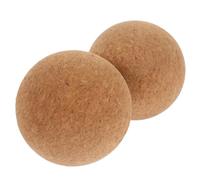 NIYANGLE 2pièces Boules De Massage Liège Haute Densité Boule De Yoga Pour Massage Musculaire Et Détente Du Dos Accessoires Yoga Anti-débris Pour Relaxation Fascias Et Épaules