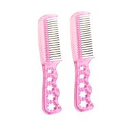 NIYANGLE 2pièces Brosse à Cheveux Anti- Pour Perruques Brosse Démêlante Pour Cheveux Synthétiques Et Poupées Couleur Rose