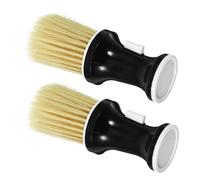 NIYANGLE 2pièces Brosse à Débris Pour Cou Avec Tête Amovible Et Applicateur De Poudre Brosse De Nettoyage Pour Cheveux Courts Et Massage Du Chevelu Accessoire De Salon Et Usage