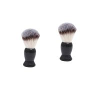 NIYANGLE 2pièces Brosse à Raser Nylon Pour Hommes Outil De Rasage Professionnel Avec Poignée Brosse à Barbe Pratique Et Portable Pour Types De Barbes