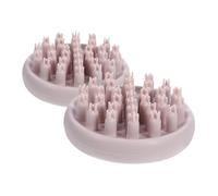 NIYANGLE 2pièces Brosse De Massage Pour Chevelu Silicone De Antipelliculaire Et Nettoyante Pour Shampoing Massage Avec Prise Ergonomique Pour Confort Optimal