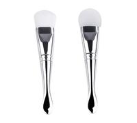 NIYANGLE 2pièces Brosses à Masque Silicone Avec Applicateur Double De Outils Cosmétiques Pour Soins Visage Pour Masques Boue Et Produits De