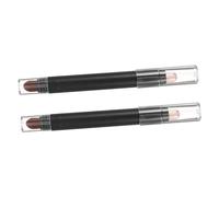 NIYANGLE 2pièces Dual End Eye Shadow Sticks Avec Pinceau Applicateur Pour Maquillage Yeux Outil Pratique Et Réutilisable Pour Effet Naturel