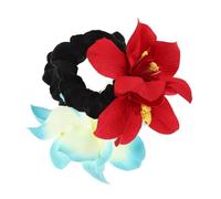 NIYANGLE 2pièces Élastiques à Cheveux Fleurs Orchidées Lot De Bandes Élastiques Colorées Pour Femme Et Garçon Fille Accessoires De Coiffure Pratiques Pour Décoration De Cheveux