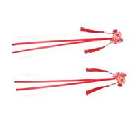 NIYANGLE 2pièces Épingles à Cheveux Éventail Avec Pompons Et Fleurs De Accessoires Décoratifs Pour Filles Parfaits Pour Occasions Spéciales Et Quotidiennes