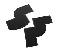 NIYANGLE 2pièces Gabarit De Rasage Avec Repères De Mesure Guide Barbe Outil De Coiffure Pour Ligne Des Cheveux Kit De Stylisme Pour Hommes