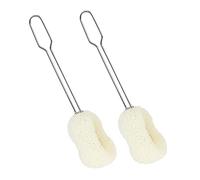 NIYANGLE 2pièces Goupillon à Long Manche Pour Biberons Et Lait Lot De Nettoyeurs De Goupillon à Bouteille à Récurer Ergonomique