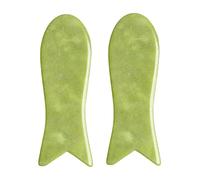 NIYANGLE 2pièces Gua Sha Jade Massaging Boards Outils De Massage Pour Corps Visage Grattage Énergétique Relaxation Musculaire Favorise La Circulation Sanguine