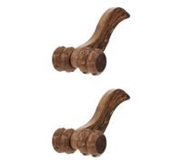 NIYANGLE 2pièces Masseur Bois à Double Roue Pour Corps De Massage Pratique Pour Détente Musculaire Du Jambes Outil De Bois De Poulet Pour Relaxation Et Fatigue