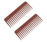 NIYANGLE 2pièces Peigne à Dents Larges Lot De Outil De Coiffure Professionnel Démêlage Doux Pour Cheveux Bouclés Et Crépus Pour Salon Et Voyage Utilisation Sur Cheveux Humides Ou Secs