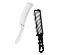 NIYANGLE 2pièces Peigne De Coiffure Professionnel Pour Barber Shop De Outil De Positionnement Coupe Pour Salon De Coiffure